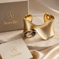 Aurelle™ Statement Gold Cuff Bracelet